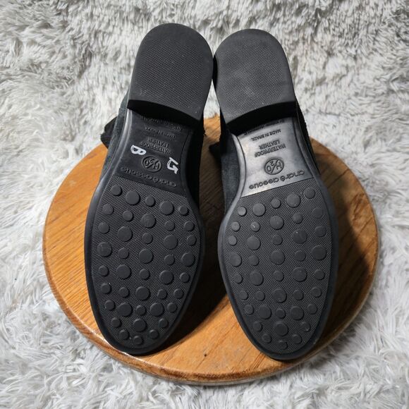 Andre Assous Odalys Womens Size 39M Black Suede Fur Lined Pull On Short Boots - Picture 3 of 12